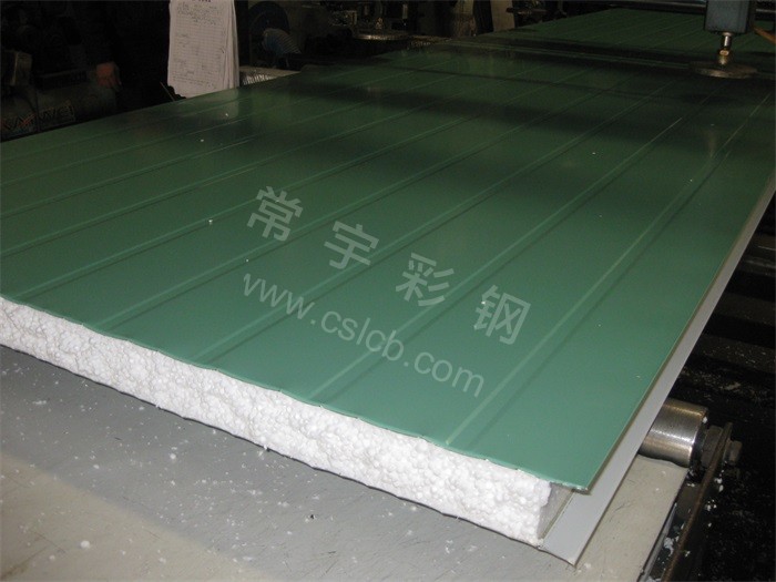 豆绿彩钢夹芯板