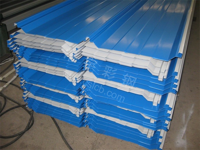 820型暗扣式彩钢瓦 海蓝0.7mm