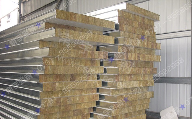 75公分彩钢岩棉夹芯板(企口岩棉夹芯板) 75公分彩钢岩棉夹芯板(企口岩棉夹芯板)